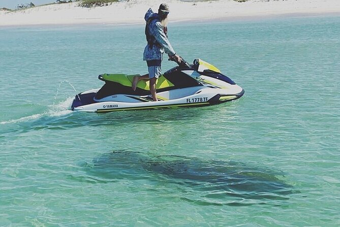 2 Hour Shell Island Jet Ski Dolphin Tour - Getting comfortable before leaving Panama City Beach