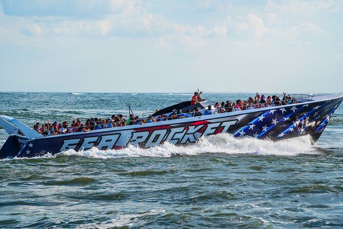 45-Minute Sea Rocket Speed Boat & Dolphin Cruise in Ocean City MD - Speed, music, and the chance of getting soaked