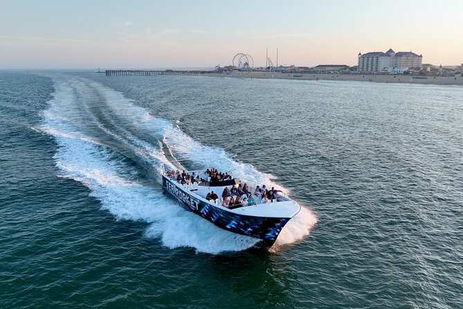 45-Minute Sea Rocket Speed Boat & Dolphin Cruise in Ocean City MD - Leaving Ocean City Inlet for the open coast