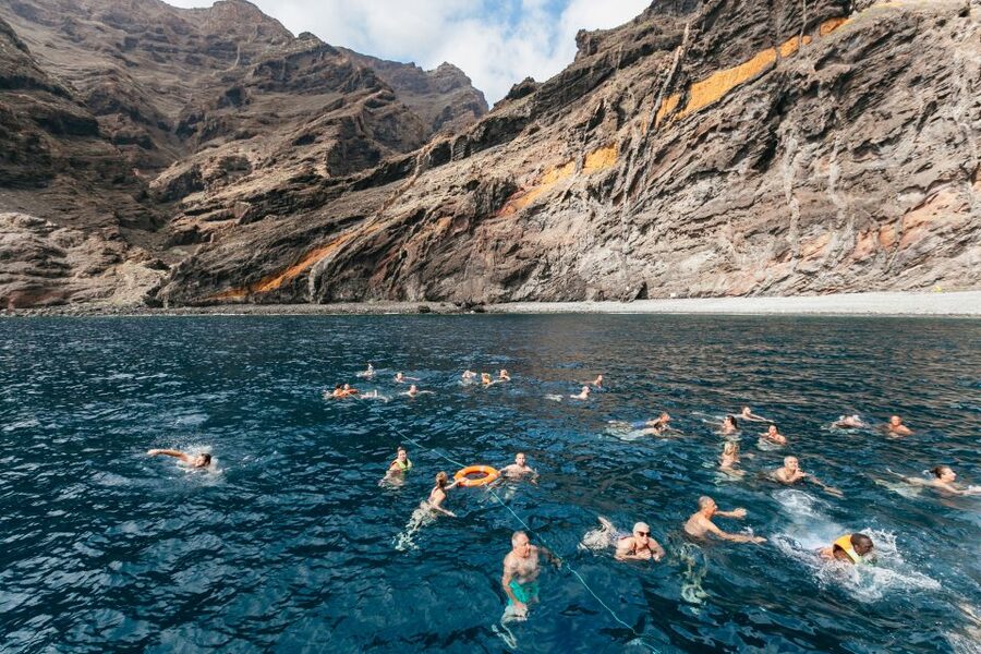 Adeje: Whale and Dolphin Watching Cruise with Lunch and Swim - The 4.5-hour Masca and Los Gigantes route