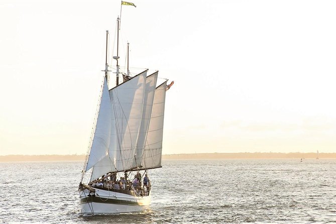 Afternoon Schooner Sightseeing Dolphin Cruise on Charleston Harbor - Under the Ravenel Bridge and Past the Battery