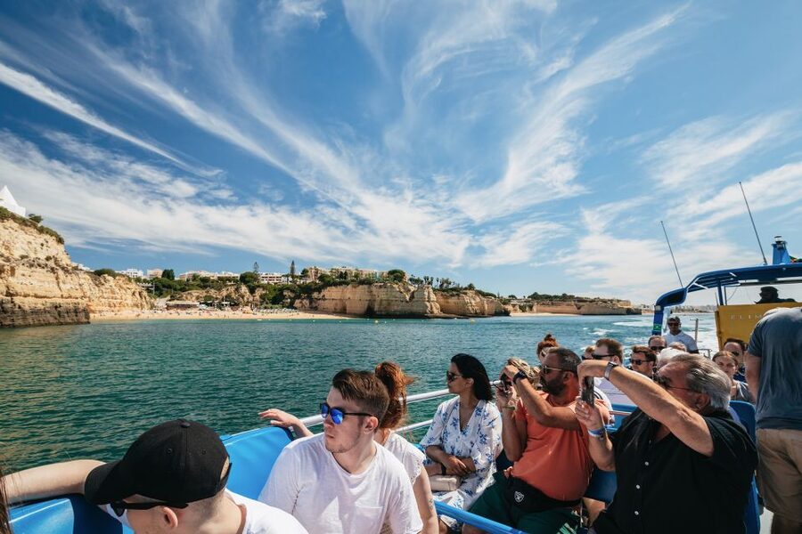 Albufeira: 2.5-Hour Benagil Caves & Dolphin Watching - The first coastal run past Albufeira’s beaches