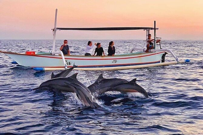 All inclusive Lovina Dolphins Sunrise tour, Waterfall & Temple - Sunrise by boat at Lovina Beach