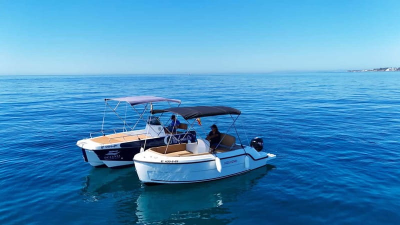 Benalmádena: license-Free Rent Boat for Dolphin Watching - What the boat gives you for the price