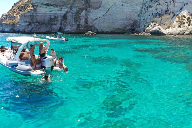 Cagliari Boat Tour 4 Stops .Possible Sighting of Dolphins - Calamosca Beach, the practical swimming stop