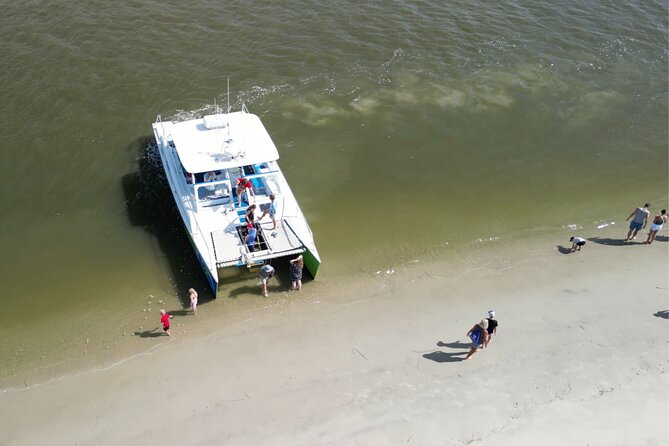 Catamaran Dolphin Cruise in Myrtle Beach with Barrier Island Stop - Waties Island and the return route