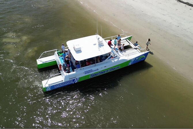 Catamaran Dolphin Cruise in Myrtle Beach with Barrier Island Stop - What the $39.96 price really buys