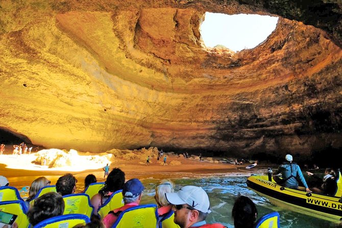 Caves and Dolphin Watching Cruise from Albufeira - Praia da Marinha and the sculpted cliffs