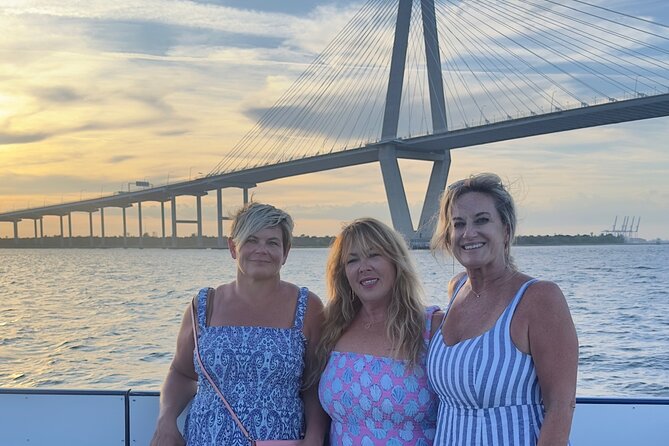 Charleston Harbor Sunset Cruise Scenic Views and Dolphin Spotting - USS Yorktown adds a striking shipboard view