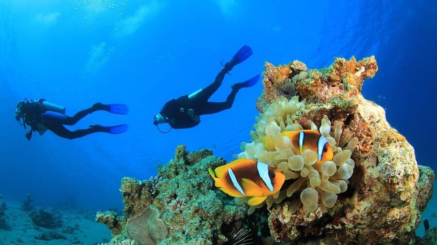 City Of Side: Dolphin Island Boat or Side Boat Tour Options - Paradise Beach and the river meeting the Mediterranean