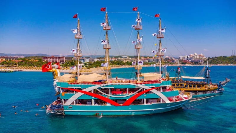 City Of Side: Dolphin Island Boat or Side Boat Tour Options - Music, animation, and the foam party