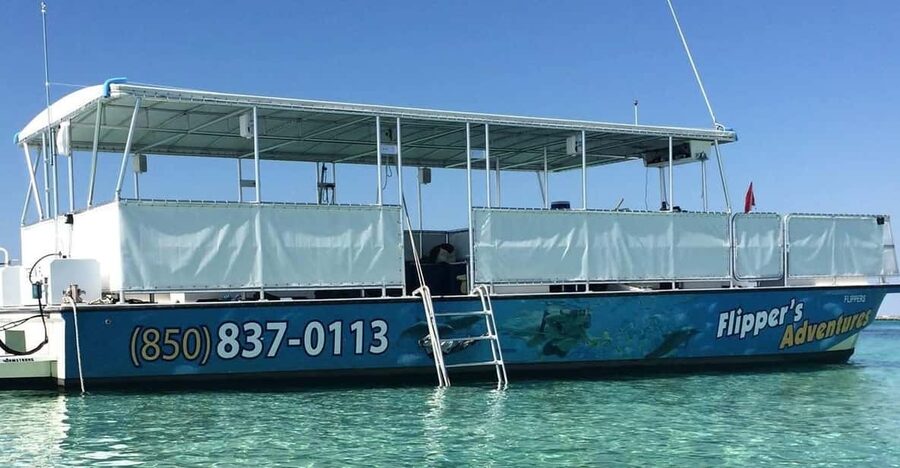 Destin: Crab Island Catamaran Tour with Dolphin Watching - A 210-minute route from Destin to Crab Island