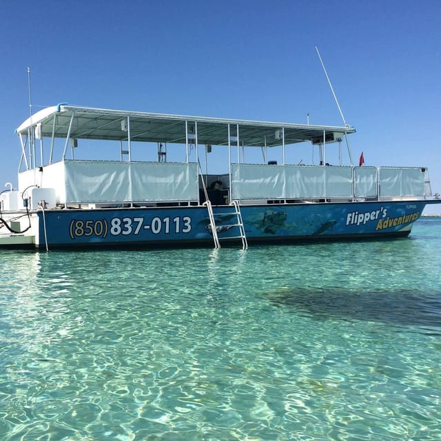 Destin: Crab Island Catamaran Tour with Dolphin Watching - Crab Island at high tide
