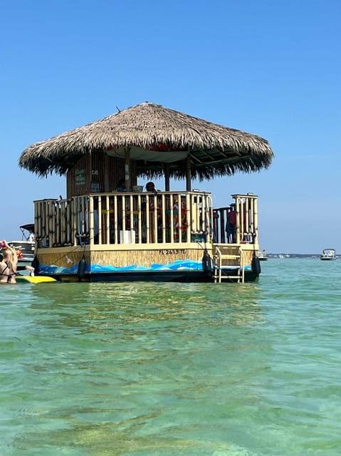 Destin: Sunset Crab Island & Dolphin Tour on Tiki Vessel - Dolphin watching without a promise