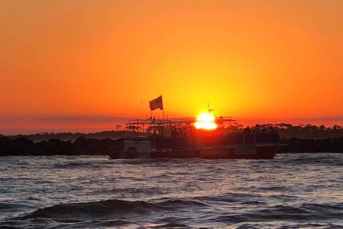 Dolphin & Sunset Cruises in Destin FL aboard the Hydrojet - Leaving Destin Harbor for the Gulf
