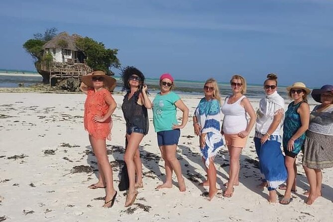Dolphin tour, Jozani Forest, Jambiani Kuza Cave, Paje Beach &The Rock restaurent - A short pause at Paje Beach