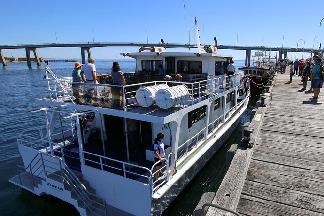 Dolphin & Whale Cruise - Cape Woolamai Old Granite Quarry, the first coastal stop