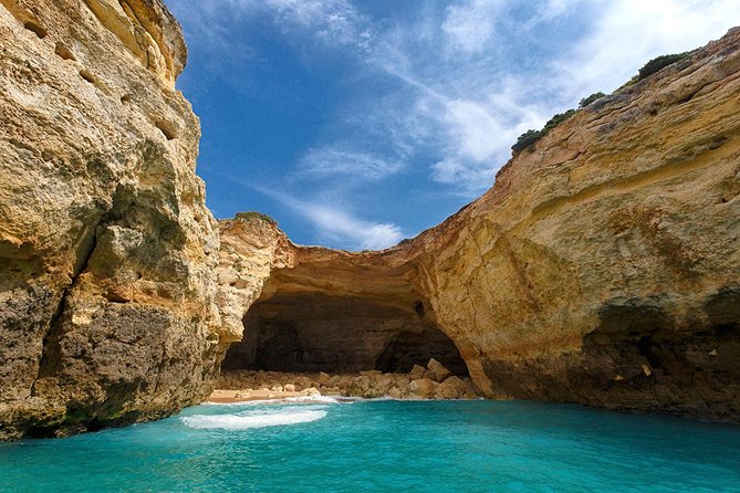 Dolphins Search and Benagil Caves from Albufeira - Entering the Benagil Caves by small boat