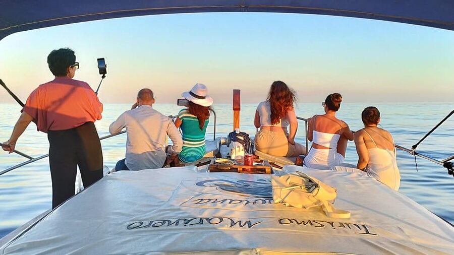 Estepona: Dolphin Search Boat Trip with Drink and Snacks - Sunset departures and small-group comfort