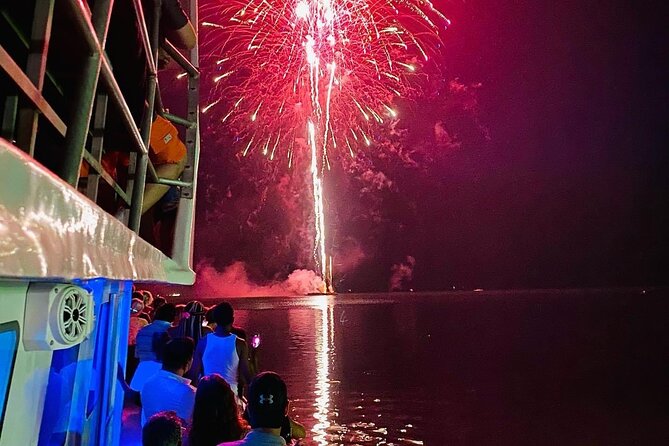 Fireworks Cruise with Dolphin Watch in Laguna Madre Bay - A sunset, dolphins, and fireworks in one outing