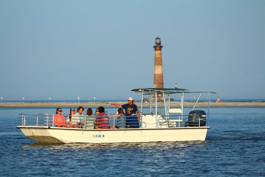 Folly Beach Dolphin Viewing Boat Excursion - Watching bottlenose dolphins in the wild