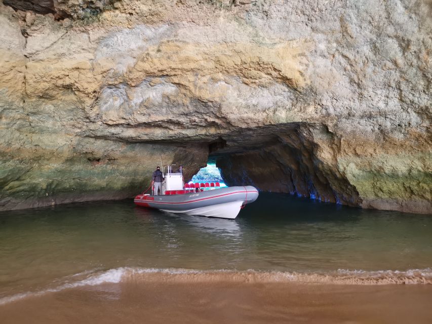 From Albufeira: Benagil Caves and Dolphins Guided Boat Tour - Leaving Albufeira Marina for the open coast