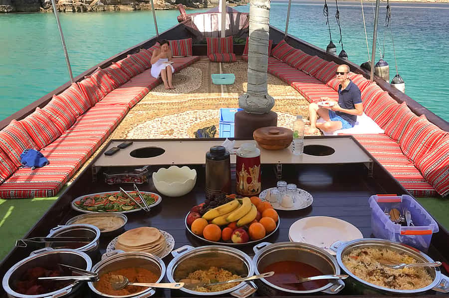 From UAE: Musandam Khasab Dolphin Watching Trip with Lunch - Telegraph Island and the first swim stop