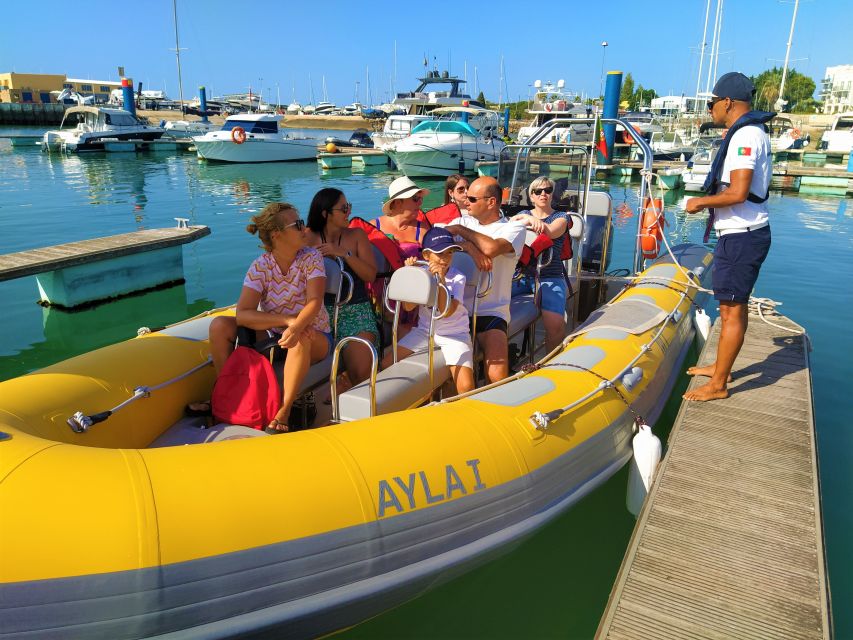 From Vilamoura: 2.5-Hour Benagil Cave and Dolphins Boat Tour - Searching for dolphins in open water