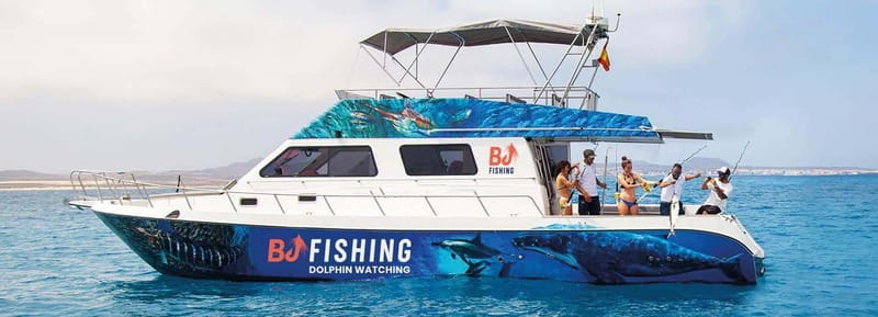 Fuerteventura: Dolphin watching and Lobo Island Combo Cruise - A five-hour sea outing with two very different halves