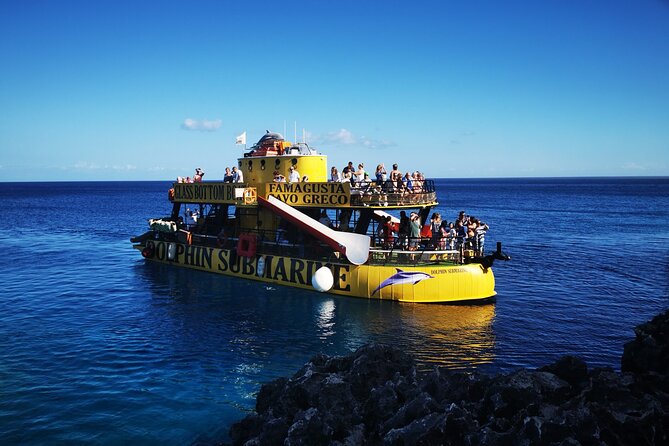 Glass Bottom Boat Dolphin Cruise to Blue Lagoon and Turtle Cove - A three-hour look at Cyprus from the water