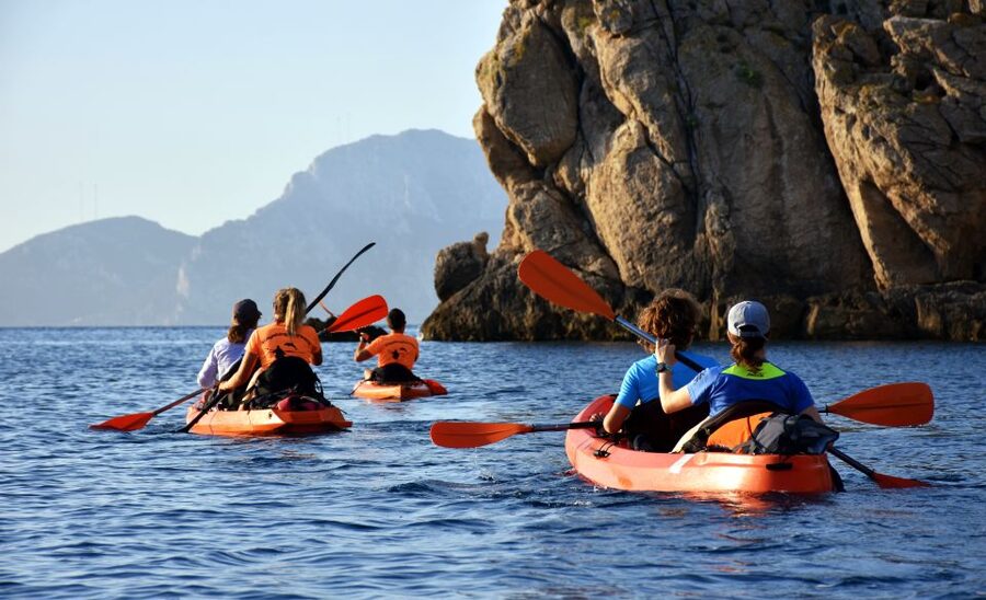 Golfo Aranci: Kayak Tour with Dolphins and Aperitif - Setting off from Spiaggia dei Baracconi