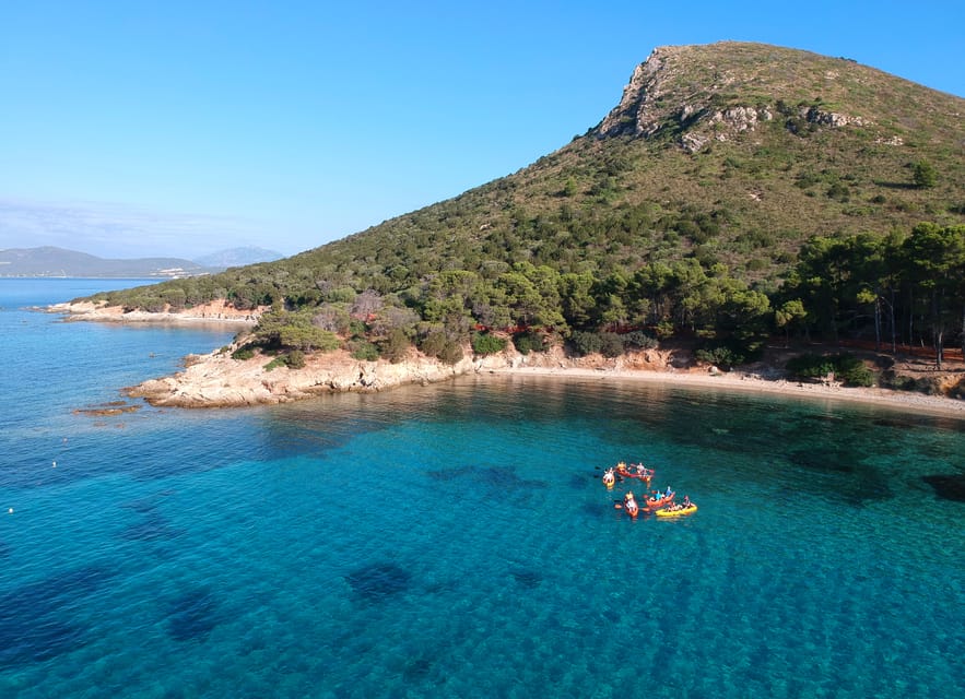 Golfo Aranci: Sunrise Dolphin Kayak Tour with Breakfast - Figarolo Island, reached by kayak