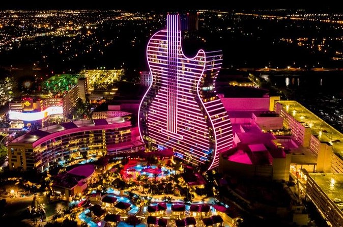 Guitar Hotel or Miami Dolphins Stadium Helicopter Tour - Sunset and nighttime flights