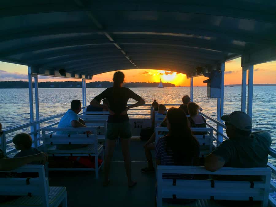 Hilton Head Island: Dolphin Tour at Sunset & Fireworks Show - Passing Harbour Town Lighthouse and Daufuskie Island