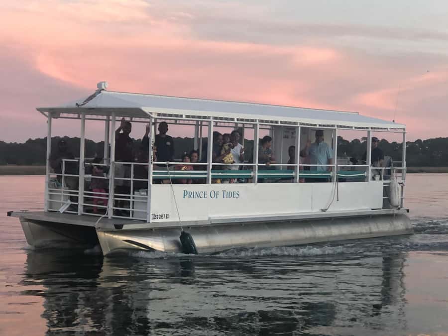 Hilton Head Island: Sunset Dolphin Watching Cruise - Waterfront homes you cannot see by car