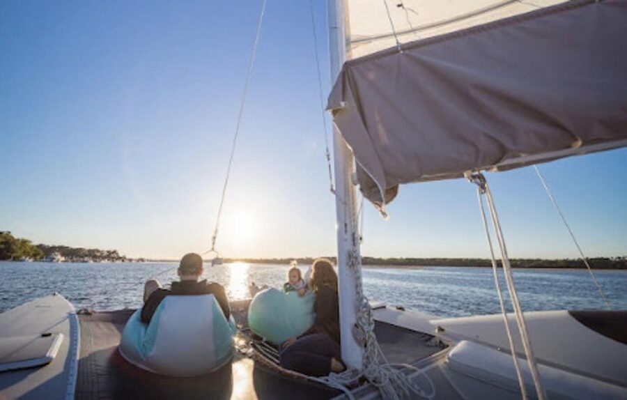 Hilton Head: Private Dolphin Day or Sunset Catamaran Sail - Adding Shelter Cove fireworks