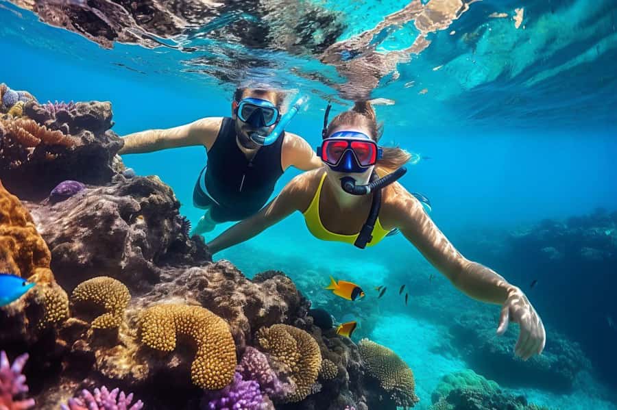 Hurghada: 3 Islands, Dolphins & Snorkel Yacht Trip w/ Lunch - Giftun National Park is the main reef stop
