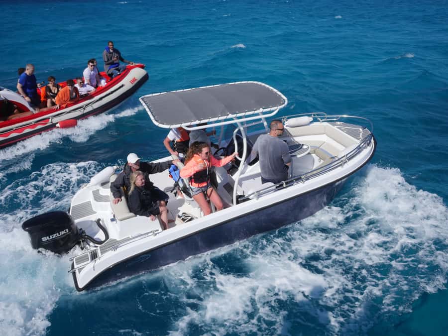 Hurghada: Orange Bay Dolphin Watching, Snorkeling & Lunch - Speeding Out From Hurghada