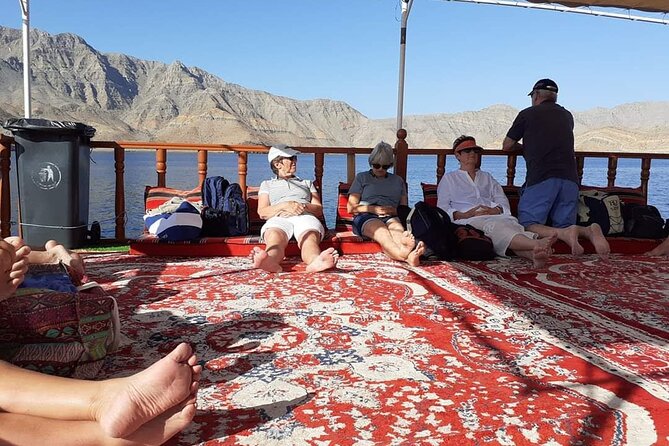 Khasab Dhow cruise-Half day with summing, dolphin watching - Telegraph Island and the swimming stop