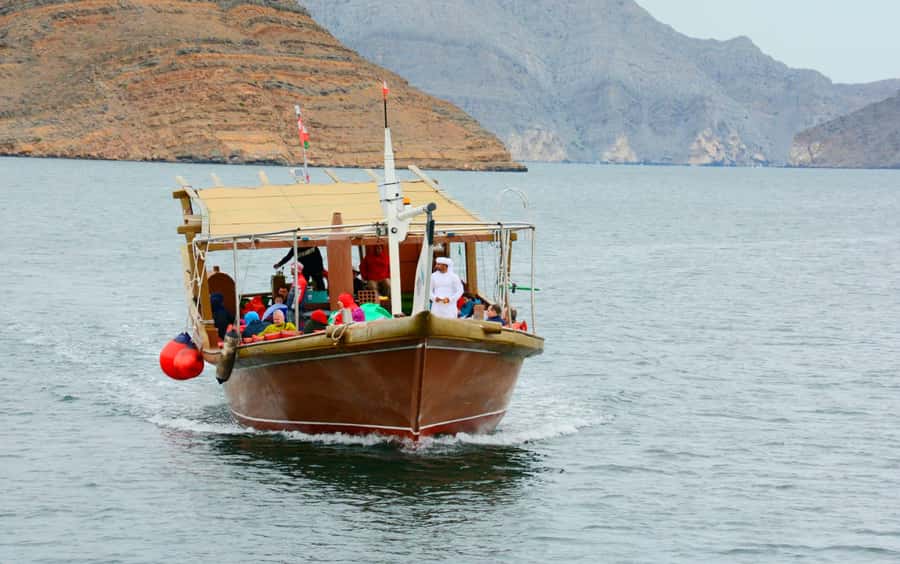 Khasab: Khor Sham Half-Day Cruise with Snorkeling & Dolphins - Swimming and snorkeling near Telegraph Island