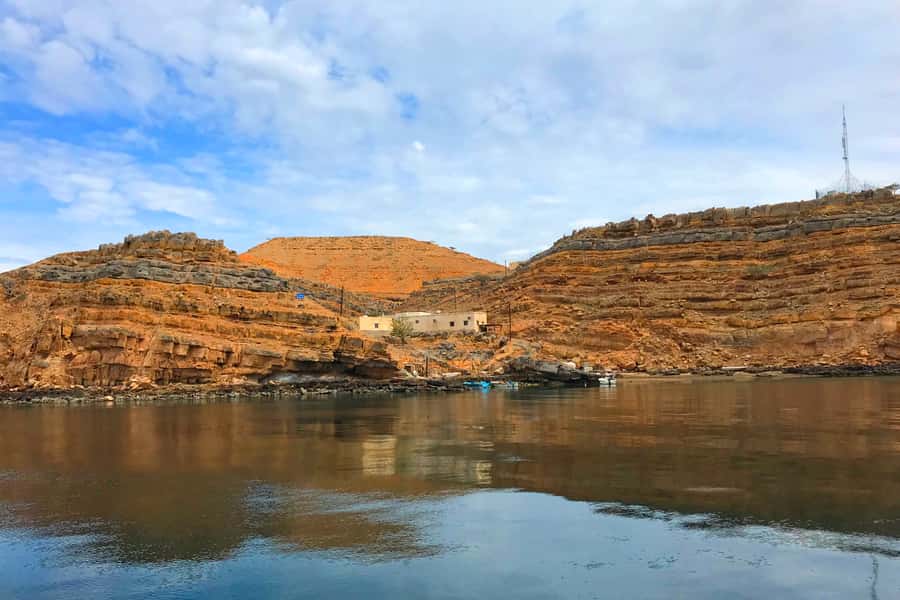 Khasab: Khor Sham Half-Day Cruise with Snorkeling & Dolphins - Dolphin watching along the fjord