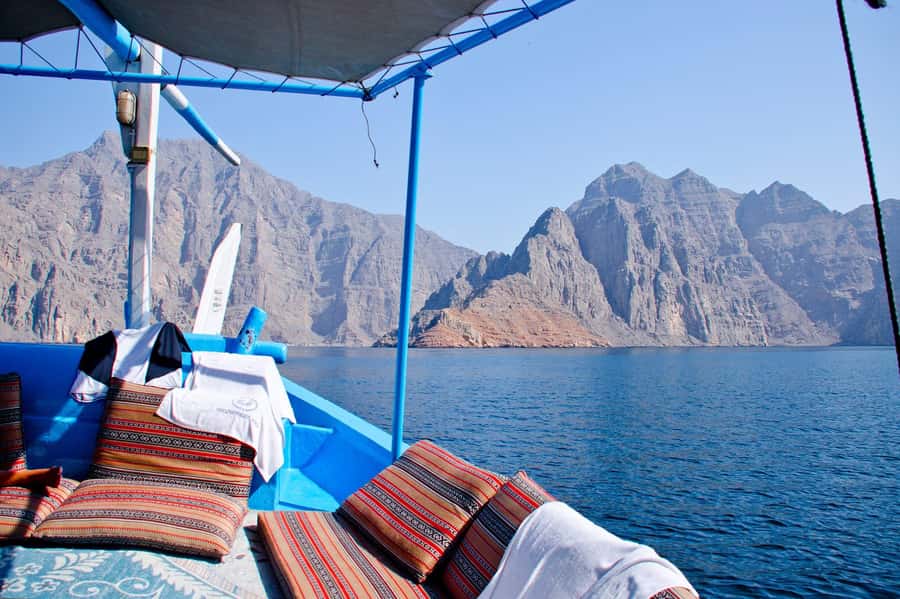 Khasab Musandam |Telegraph Island |Dhow Cruise | Dolphins - Seebi Island and the second chance to get in the water