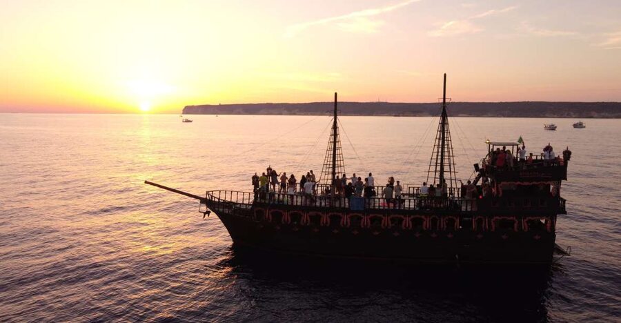 Lampedusa: Sunset Dolphin Sighting on a Pirate Ship - The Galleon Adriana as the evening’s main attraction