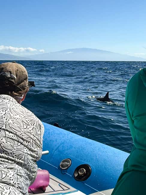 Maui: Eco-Raft Dolphin Watch Tour with Snacks - A small raft and a big stretch of ocean