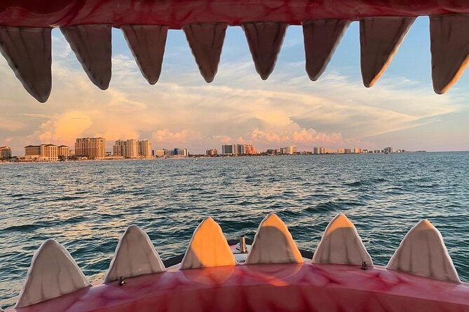 Mega Bite Dolphin Tour Boat in Clearwater Beach - Riding inside the Mega Bite shark