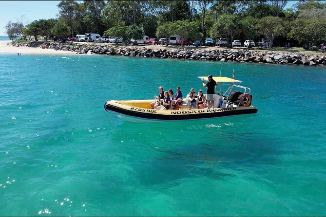Noosa Ocean adventure & Dolphin Safari. - Leaving Noosa Marina at Full Speed