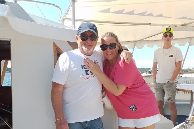 NP Brijuni Island Swimming & Dolphin Watching Sunset Cruise - Dinner arrives as the sun goes down