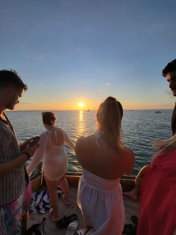 Nungwi: Dolphins,snokerlling &/or sunset cruising tour - Searching for dolphins near Kizimkazi