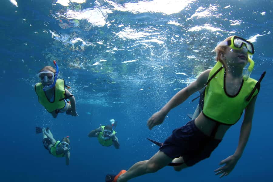 Oahu: Snorkeling & Dolphin Watch Cruise w/ Luau Style Buffet - The sunset option and the changing scenery