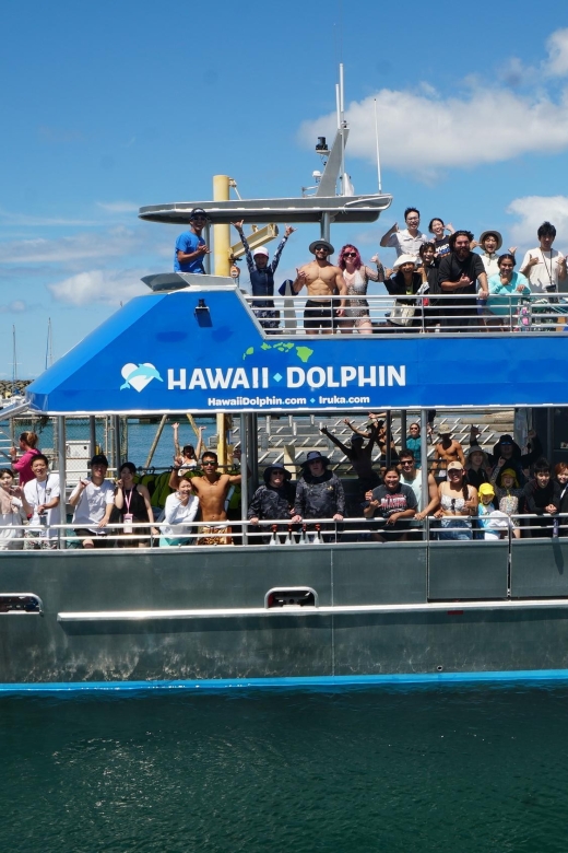 Oahu: Wild Dolphins Swim Turtle Snorkel Tour & Waterslide - The crew and the feel onboard